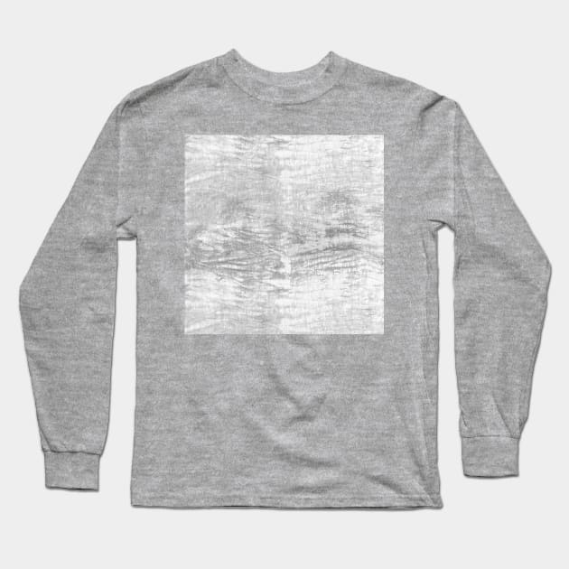 Gray Soft Shibori Long Sleeve T-Shirt by Carolina Díaz